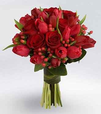 Bouquet sposa rosso