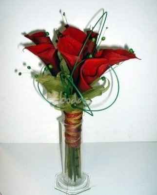 Bouquet sposa rosso
