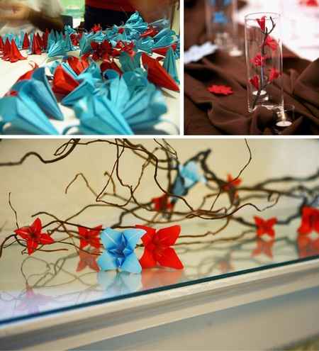 Centrotavola origami matrimonio