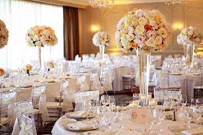 Allestimento floreale matrimonio bianco oro