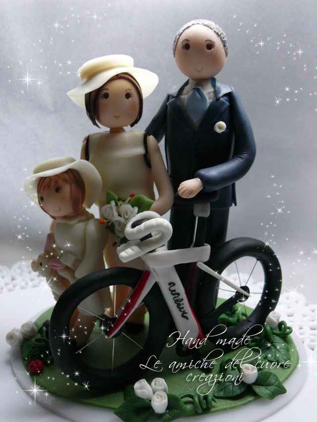 Cake topper con figli