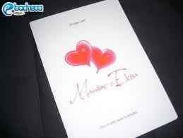 Libretto chiesa matrimonio rosso bianco