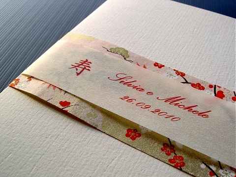 Libretto chiesa matrimonio rosso bianco