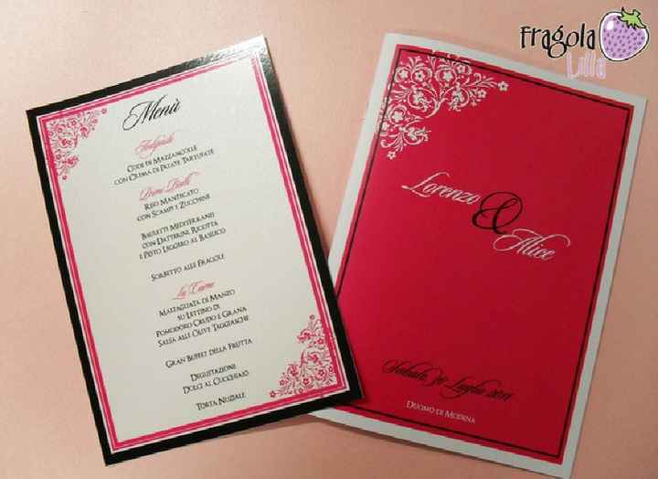 Libretto chiesa matrimonio rosso bianco