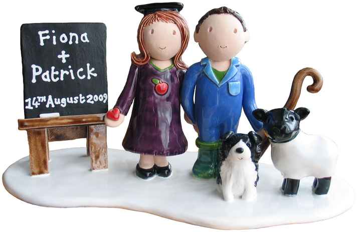 Insegnante cake topper matrimonio
