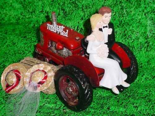 Cake topper matrimonio contadino