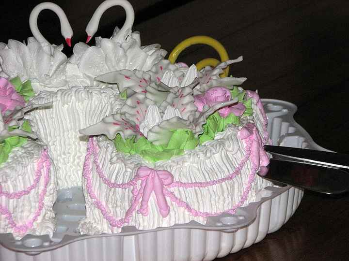Torta nuziale cigno