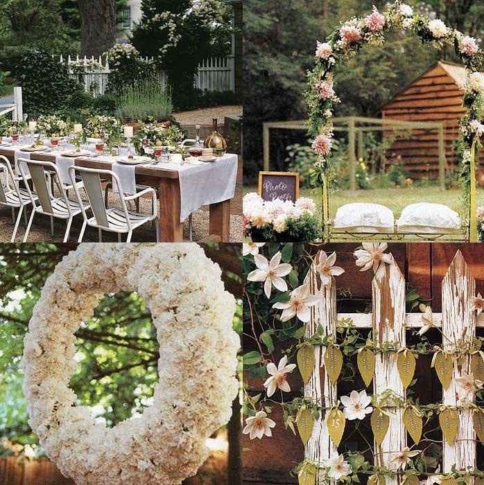 Decorazioni matrimonio aria aperta