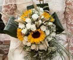 Bouquet sposa girasoli
