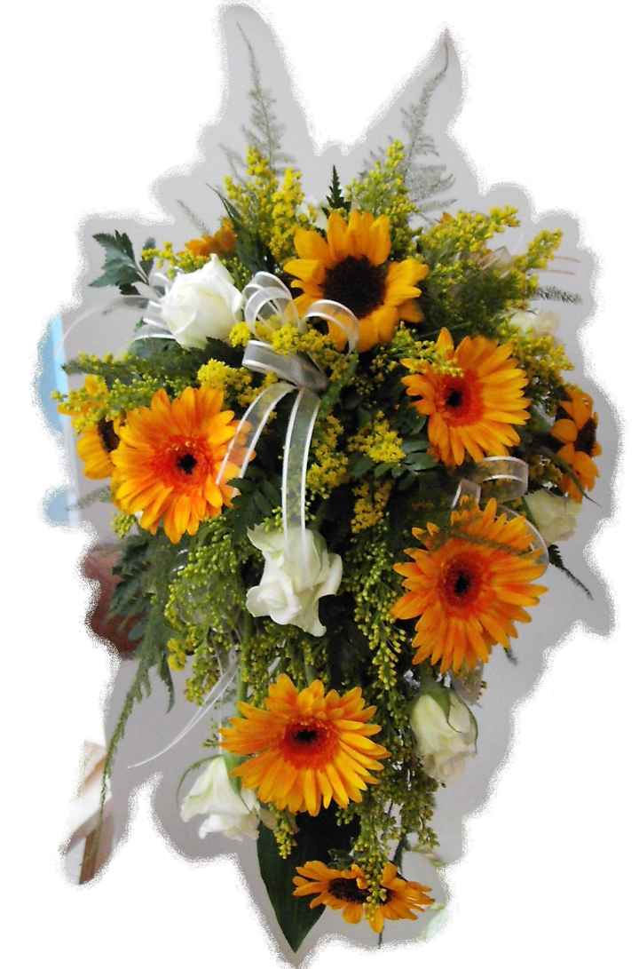 Bouquet sposa girasoli