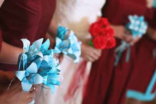 BOuquet sposa origami