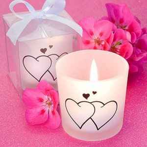 Candele a forma di cuore matrimonio