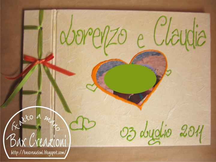 Guestbook matrimonio avorio verde