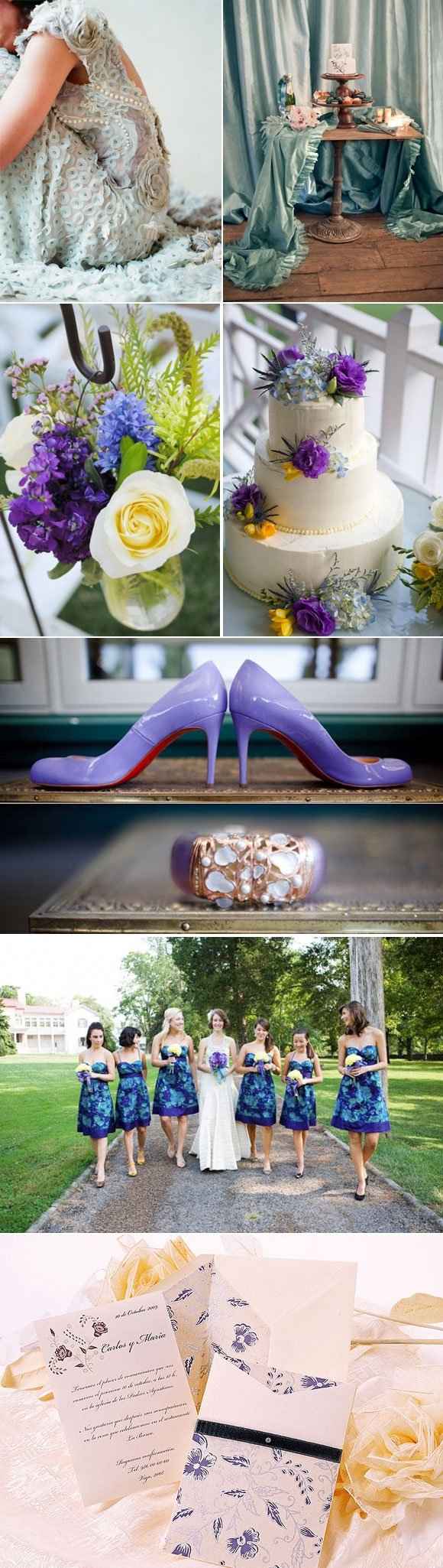 Matrimonio lilla azzurro