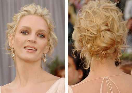 Chignon capelli ricci