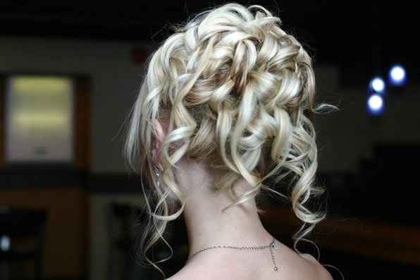 Chignon capelli ricci