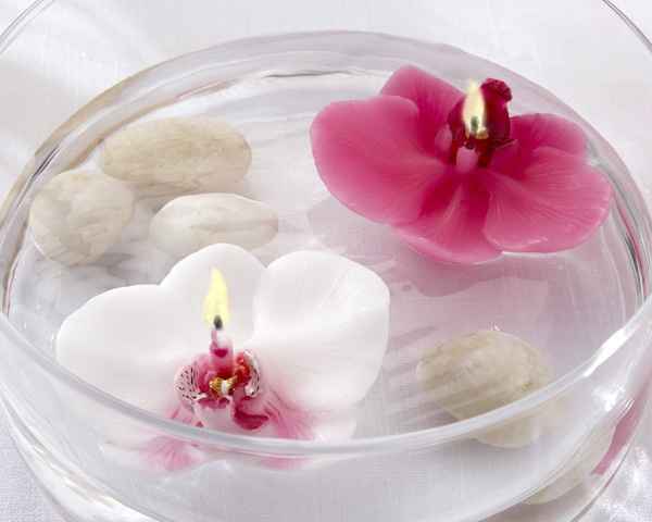 Candele galleggianti matrimonio