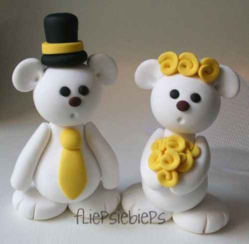 Pupazzetti come cake topper per matrimonio