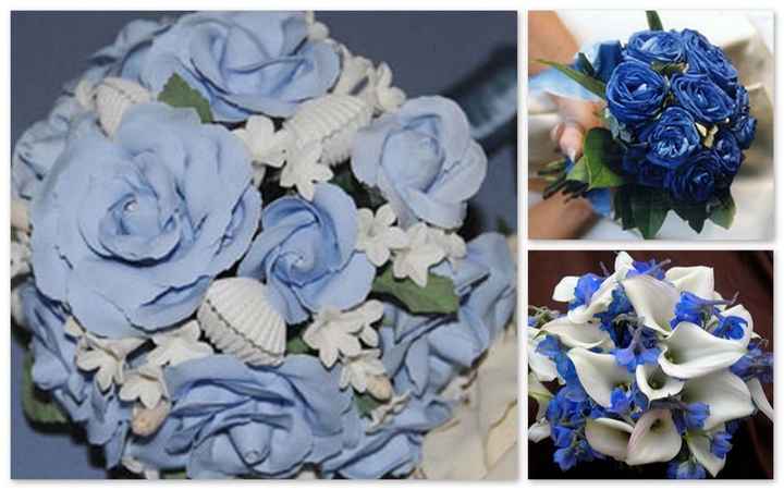 Bouquet da sposa blu