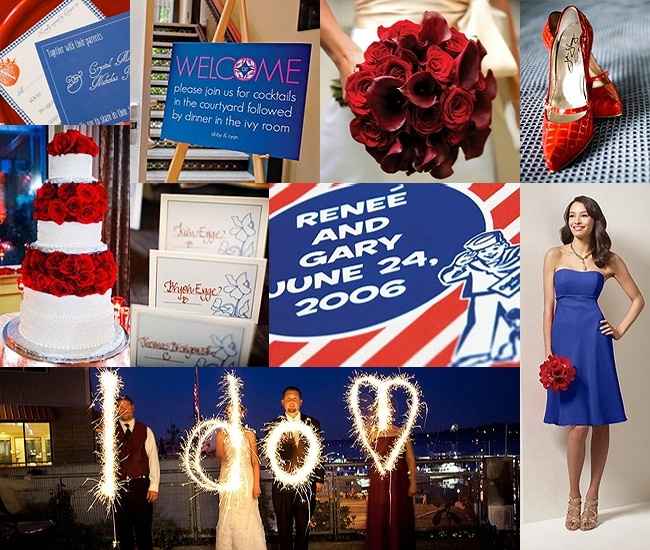 Matrimonio bianco rosso blu