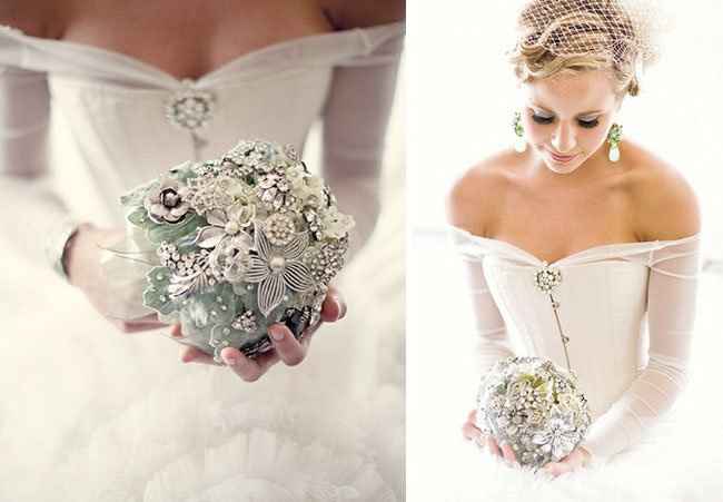 Bouquet da sposa senza fiori