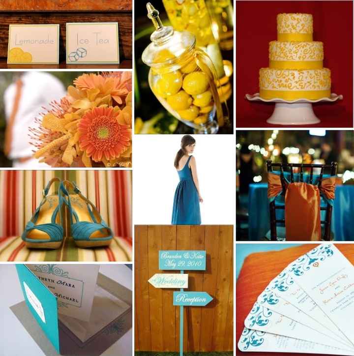 Matrimonio giallo e azzurro