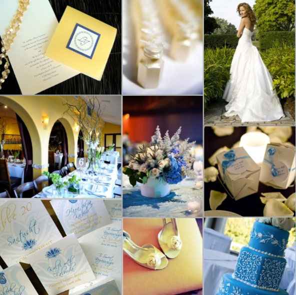 Matrimonio in giallo e azzurro