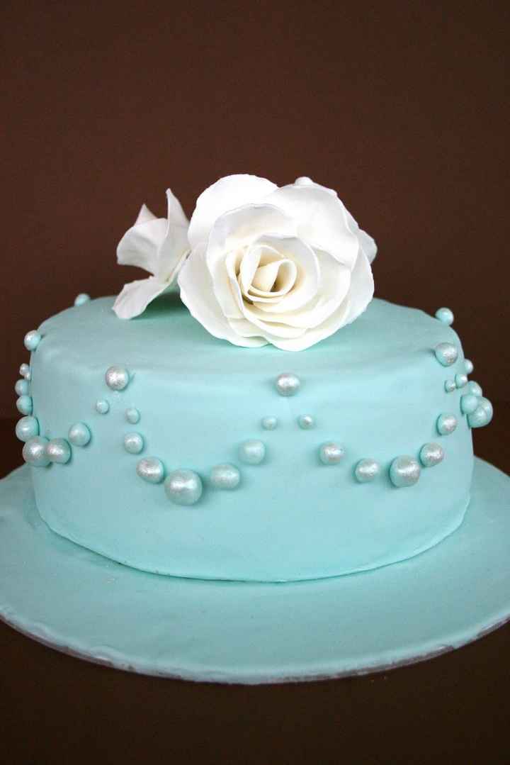 Torta nuziale azzurro Tiffany