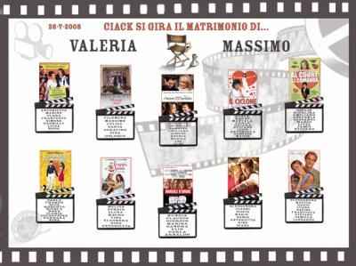 Tableau nozze cinema