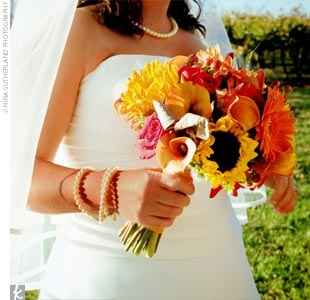 Fiori per il bouquet: i girasoli