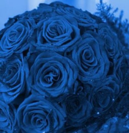 Bouquet sposa blu