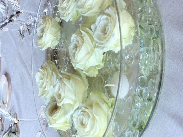 Centrotavola matrimonio in vetro