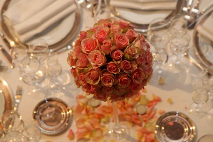 Centrotavola matrimonio in vetro