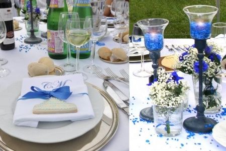 Decorazioni matrimonio blu