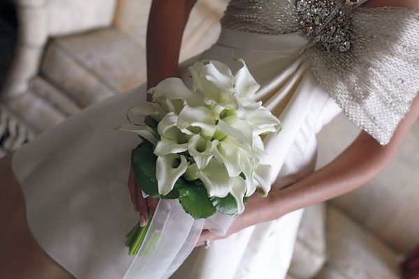 Bouquet da sposa calle bianche