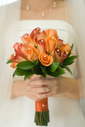 Bouquet sposa arancione
