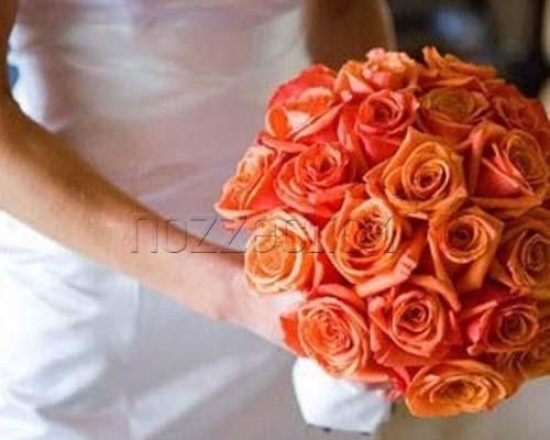 Bouquet sposa arancione