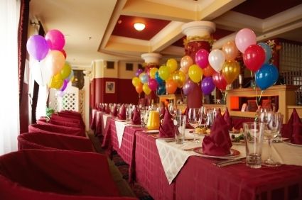 Centrotavola matrimonio con palloncini