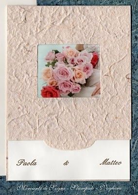 Partecipazioni di nozze con rose