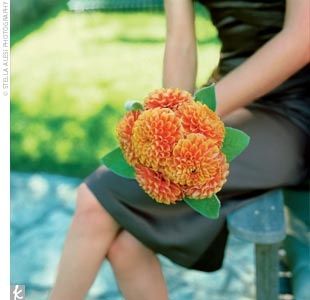 Bouquet da sposa con dalie