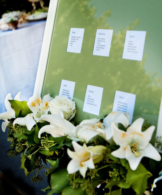 Matrimonio bianco e verde