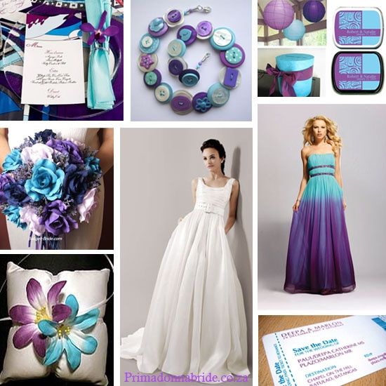 Nozze blu viola