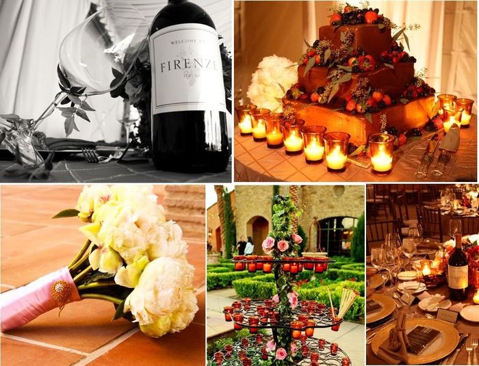 Matrimonio tema vino