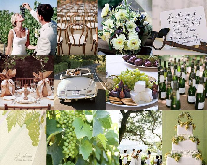 Matrimonio tema vino