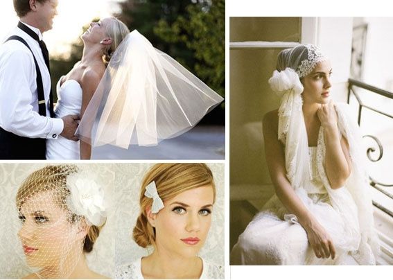 Capelli corti velo sposa