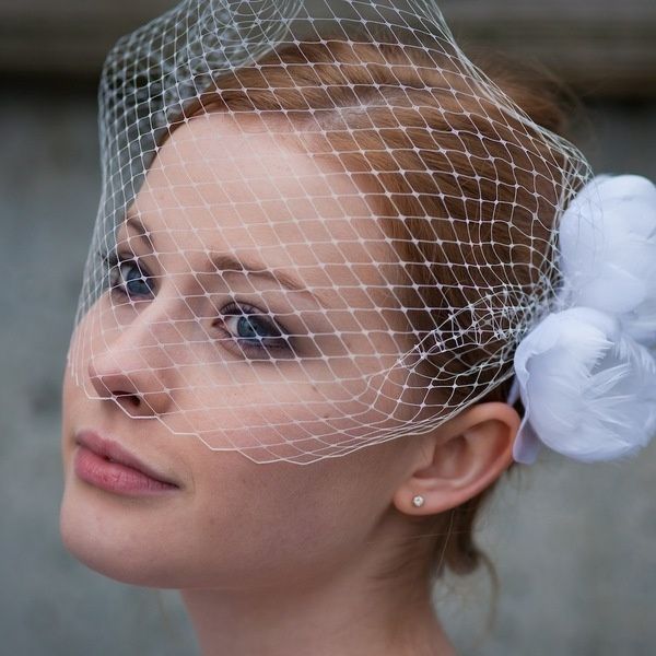 Capelli corti velo sposa