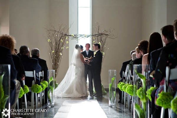 Allestimenti chiesa matrimonio bianco verde