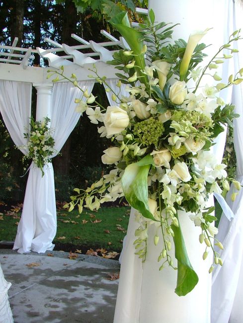 Allestimenti chiesa matrimonio bianco verde
