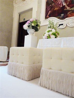 Allestimenti chiesa matrimonio bianco verde