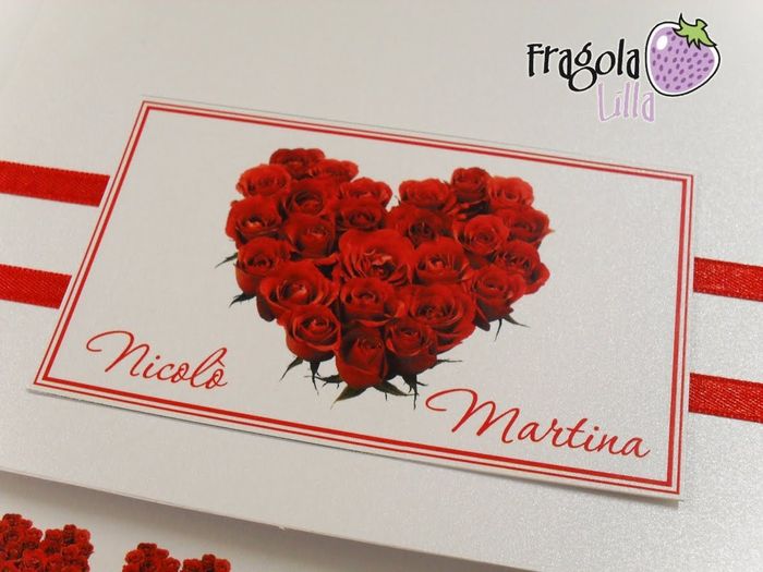 Partecipazioni nozze rose